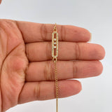 Pulso MSK Cubano 2.5gr / 7 1/2 in / 1.6mm Oro Amarillo 18K %