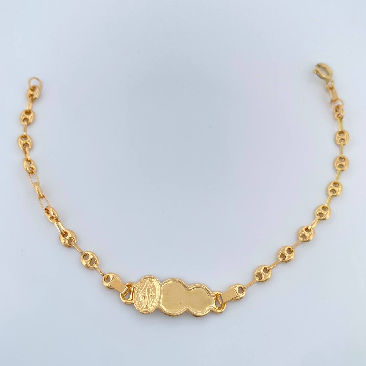 Pulso Bebé GC Placa Nube 1.85gr / 6 in / 3.34mm Oro Amarillo 18K %