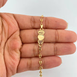 Pulso Bebé GC Placa Nube 1.85gr / 6 in / 3.34mm Oro Amarillo 18K %