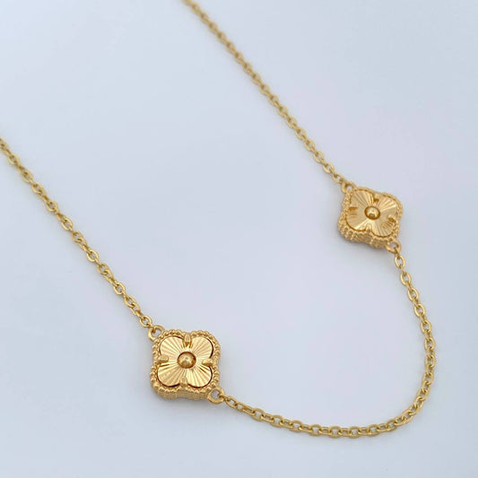 Cadena Trebol Aro Seguido 8.2gr / 20 1/4 in / 1.42mm Oro Amarillo 18K %