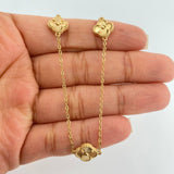 Cadena Trebol Aro Seguido 8.2gr / 20 1/4 in / 1.42mm Oro Amarillo 18K %