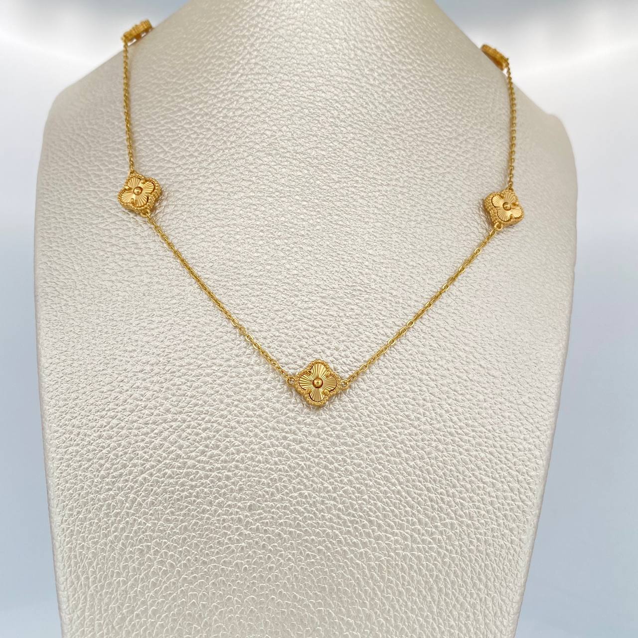 Cadena Trebol Aro Seguido 8.2gr / 20 1/4 in / 1.42mm Oro Amarillo 18K %