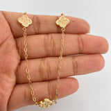 Cadena Trebol Cajon 4.85gr / 18 in / 1.28mm Oro Amarillo 18K %