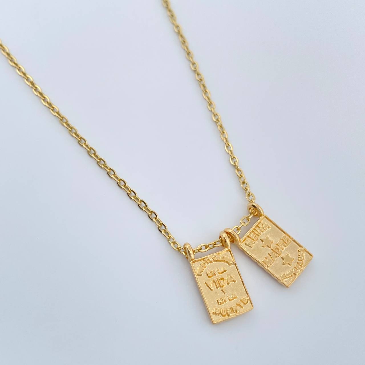 Cadena Aro Seguido Escapulario 4.1gr / 18 1/4 in / 1.36mm Oro Amarillo 18K %