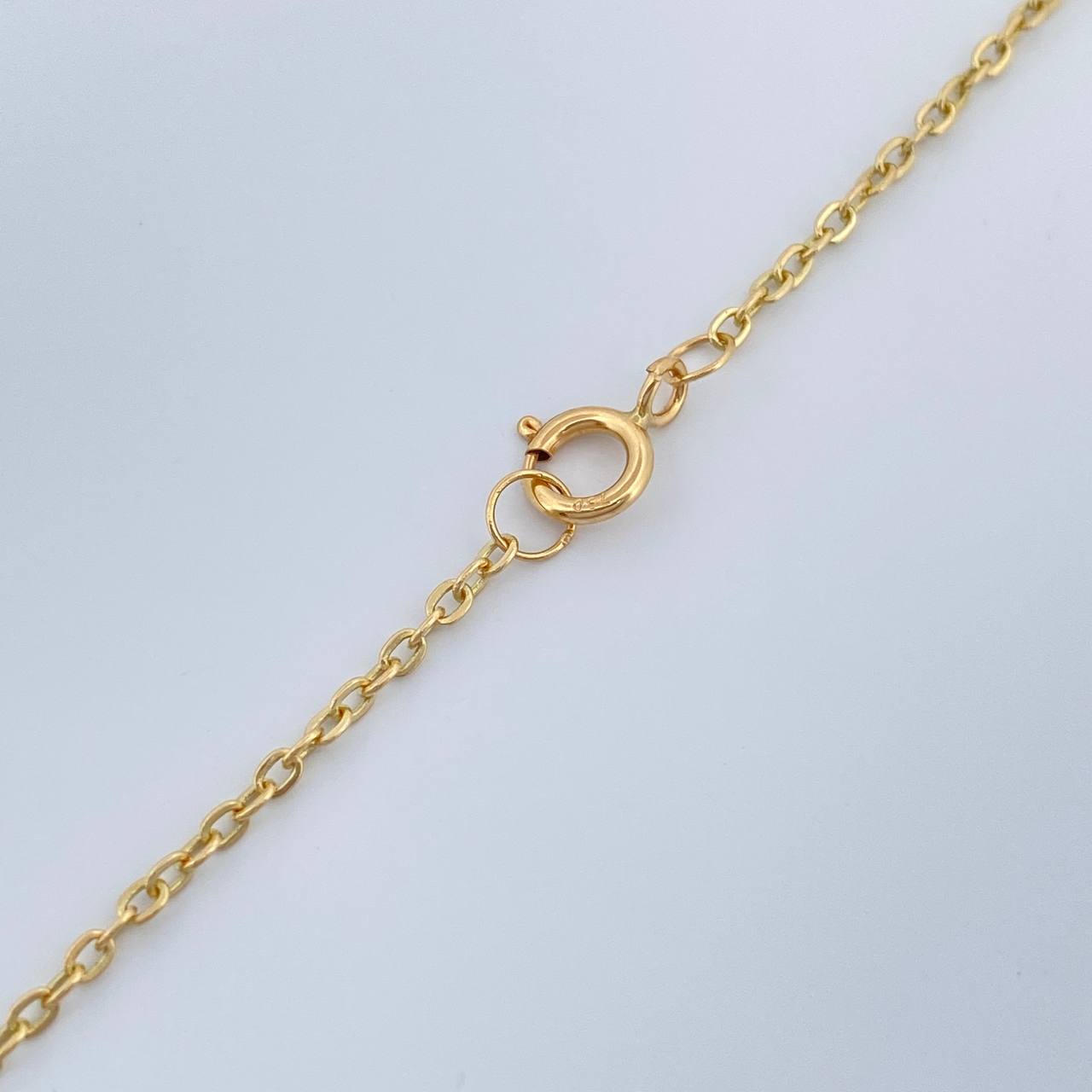 Cadena Aro Seguido Escapulario 3.9gr / 18 1/4 in / 1.3mm Oro Amarillo 18K %