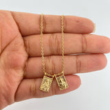 Cadena Aro Seguido Escapulario 4.1gr / 18 1/4 in / 1.36mm Oro Amarillo 18K %