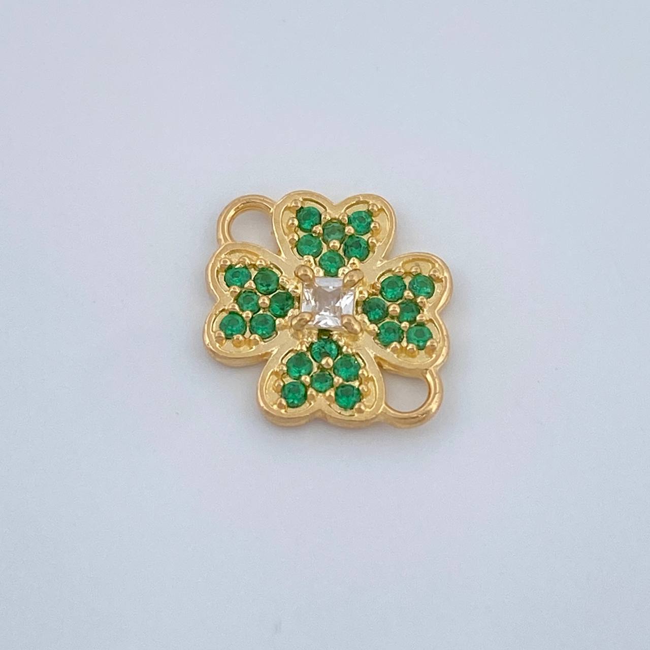 Herraje Trebol 0.8gr / 1/2 in / Oro Amarillo 18K %