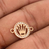 Herraje Corona 0.75gr / 3/4 in / Oro Rosa 18K %