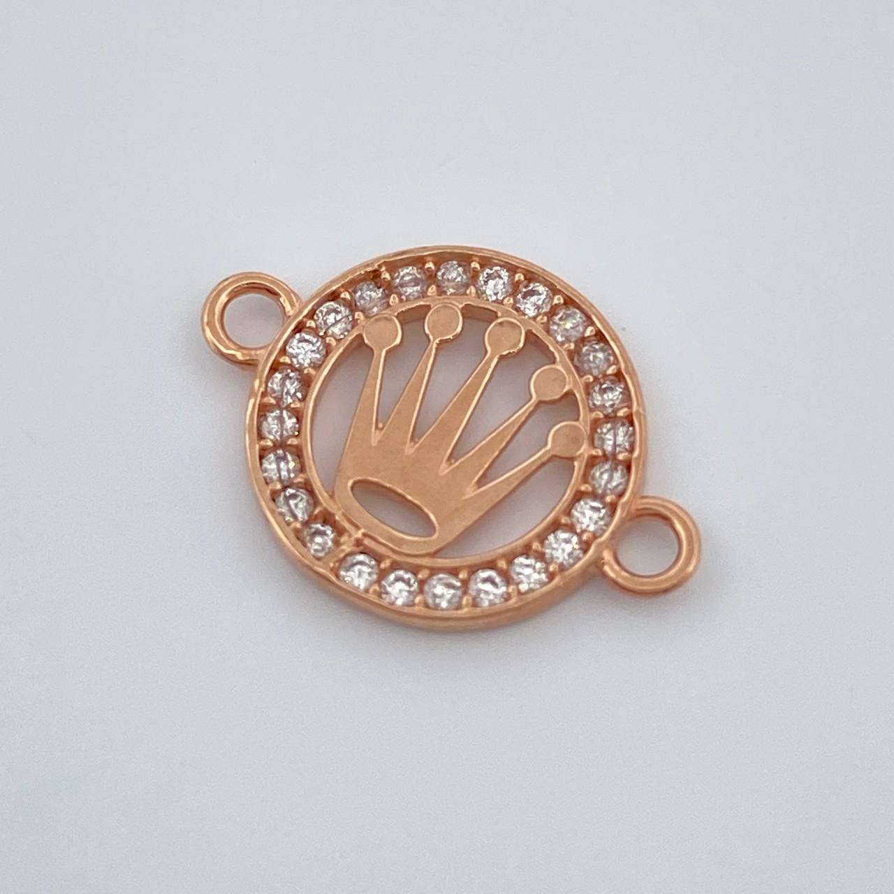 Herraje Corona 0.8gr / 3/4 in / Oro Rosa 18K %