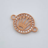 Herraje Corona 0.75gr / 3/4 in / Oro Rosa 18K %