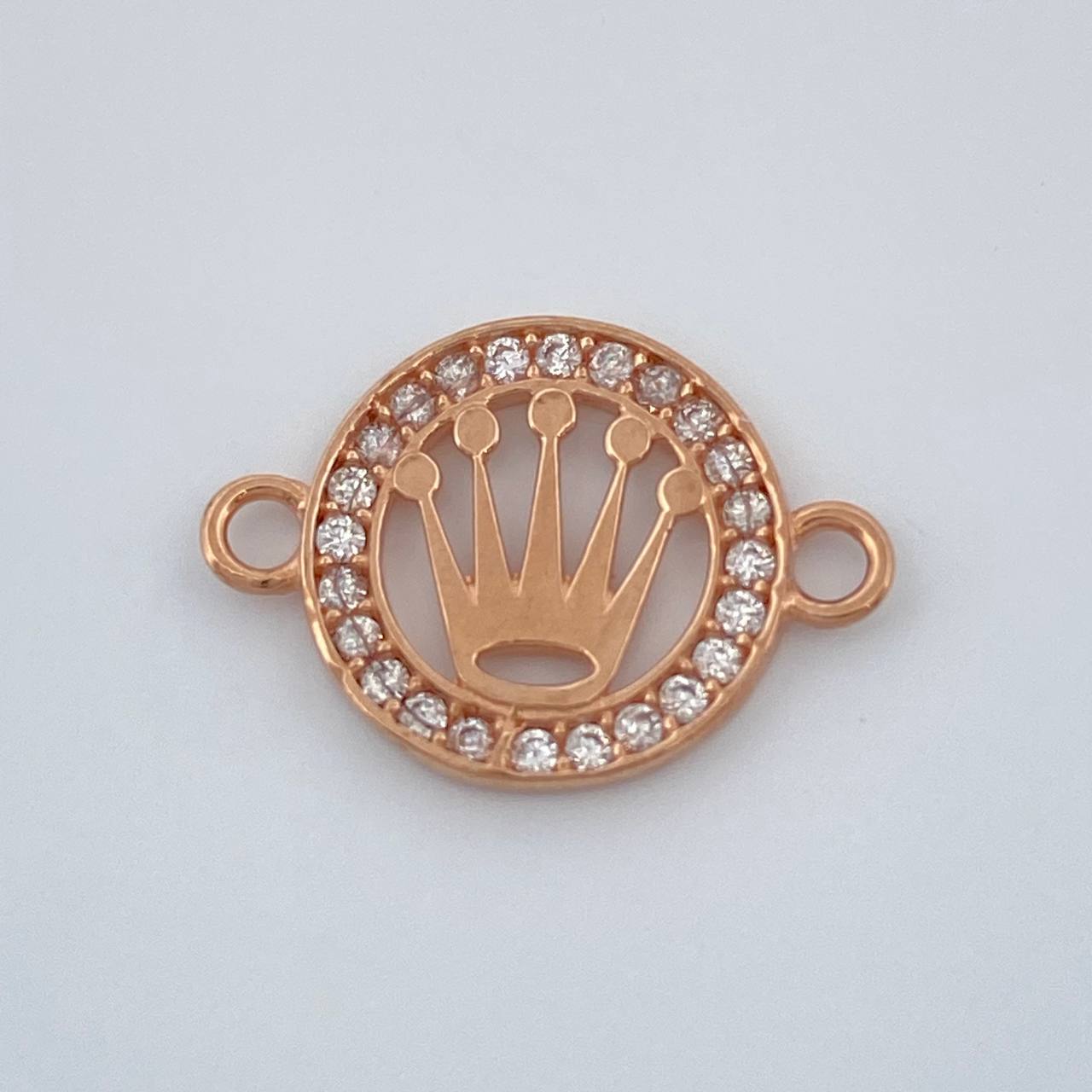 Herraje Corona 0.8gr / 3/4 in / Oro Rosa 18K %