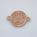 Herraje Corona 0.8gr / 3/4 in / Oro Rosa 18K %