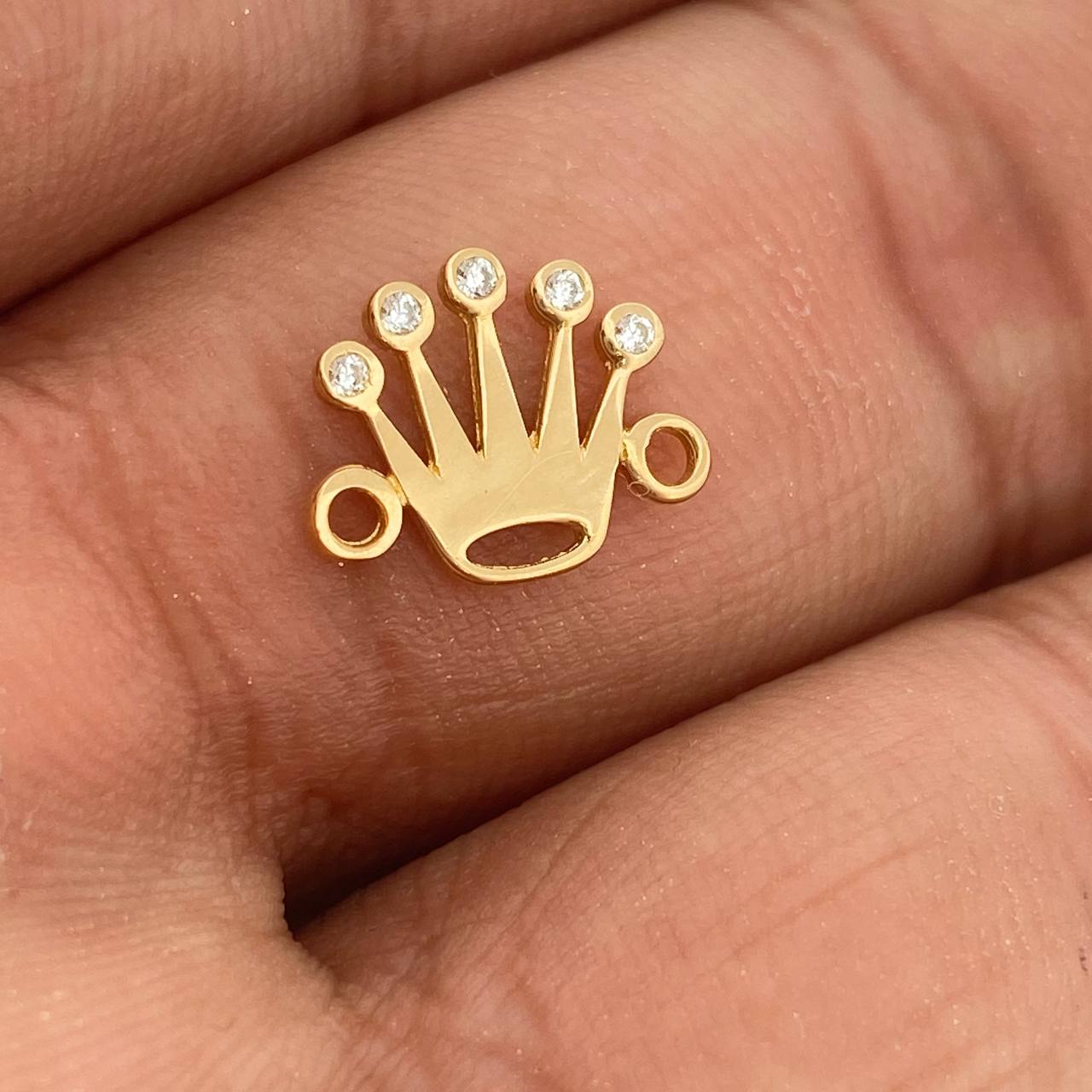 Herraje Corona 0.65gr / 1/2 in / Oro Amarillo 18K %