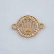 Herraje Corona 0.65gr / 1/2 in / Oro Amarillo 18K %