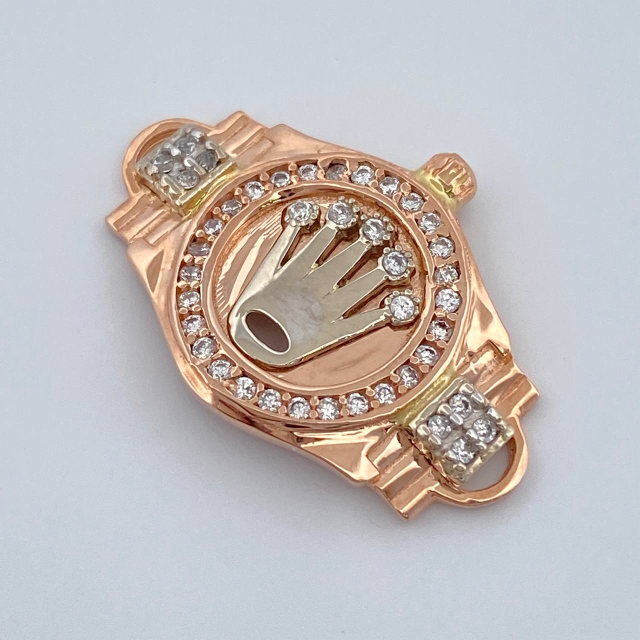 Herraje Correa Corona 2.65gr / 1 in / Tres Oros 18K %