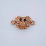 Herraje Cara Oso 1.1gr / 1/2 in / Oro Rosa 18K %