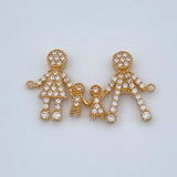 Herraje Silueta Familia 1.9gr / 1 in / Oro Amarillo 18K %