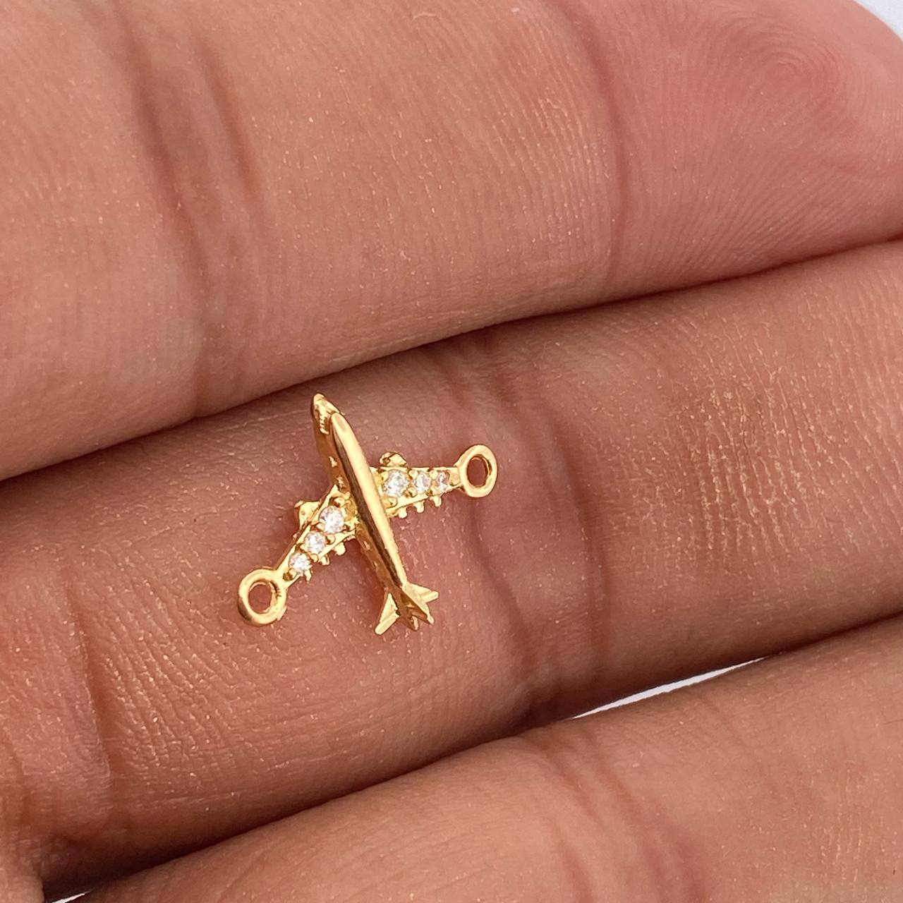 Herraje Avion 0.5gr / 1/2 in / Oro Amarillo 18K %