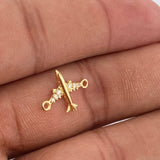 Herraje Avion 0.5gr / 1/2 in / Oro Amarillo 18K %