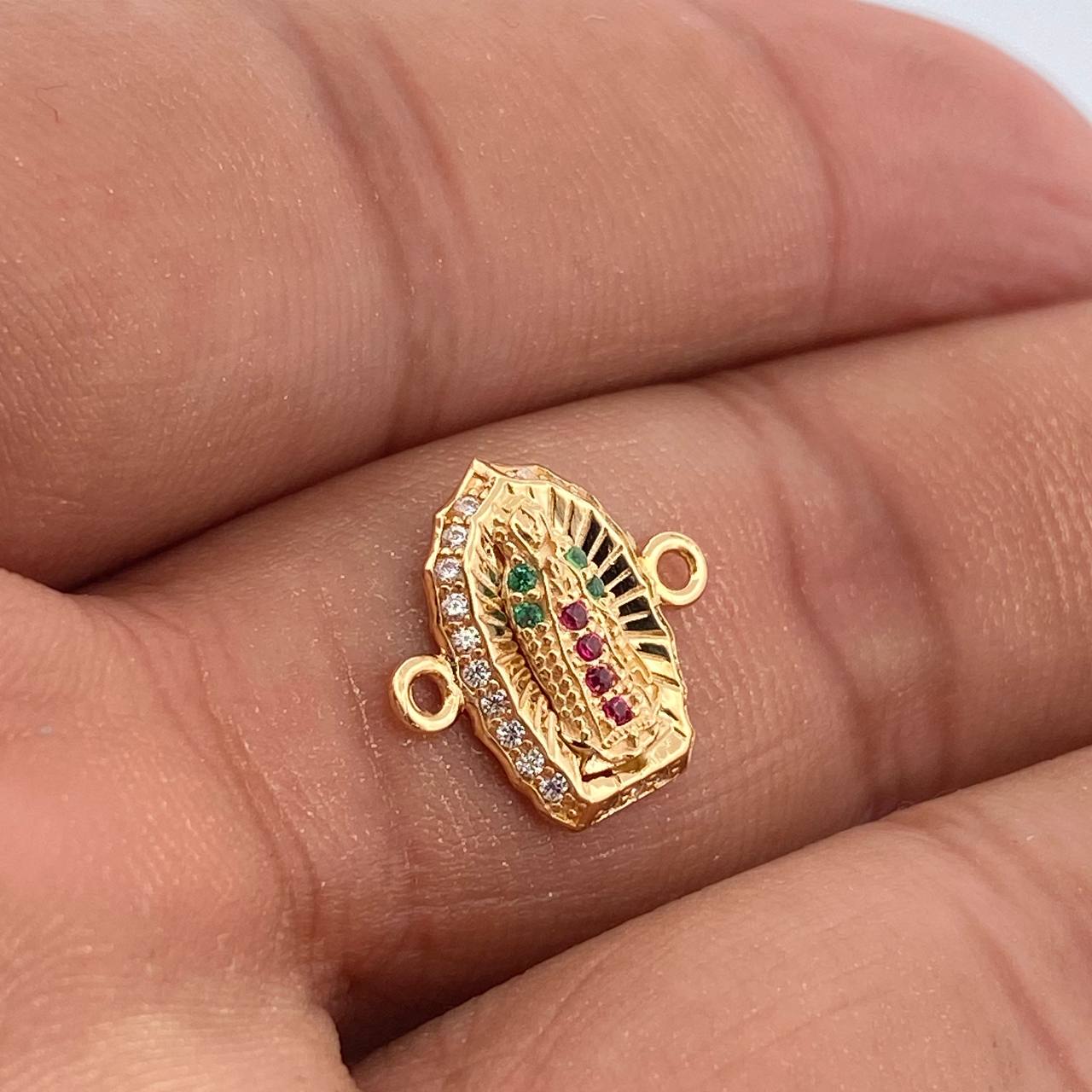 Herraje Virgen De Guadalupe 1.15gr / 1/2 in / Oro Amarillo 18K %