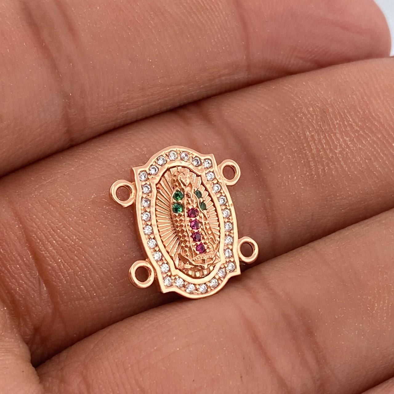 Herraje Virgen De Guadalupe 2gr / 1/2 in / Oro Rosa 18K %