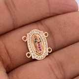 Herraje Virgen De Guadalupe 2gr / 1/2 in / Oro Rosa 18K %