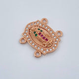 Herraje Virgen De Guadalupe 2gr / 1/2 in / Oro Rosa 18K %