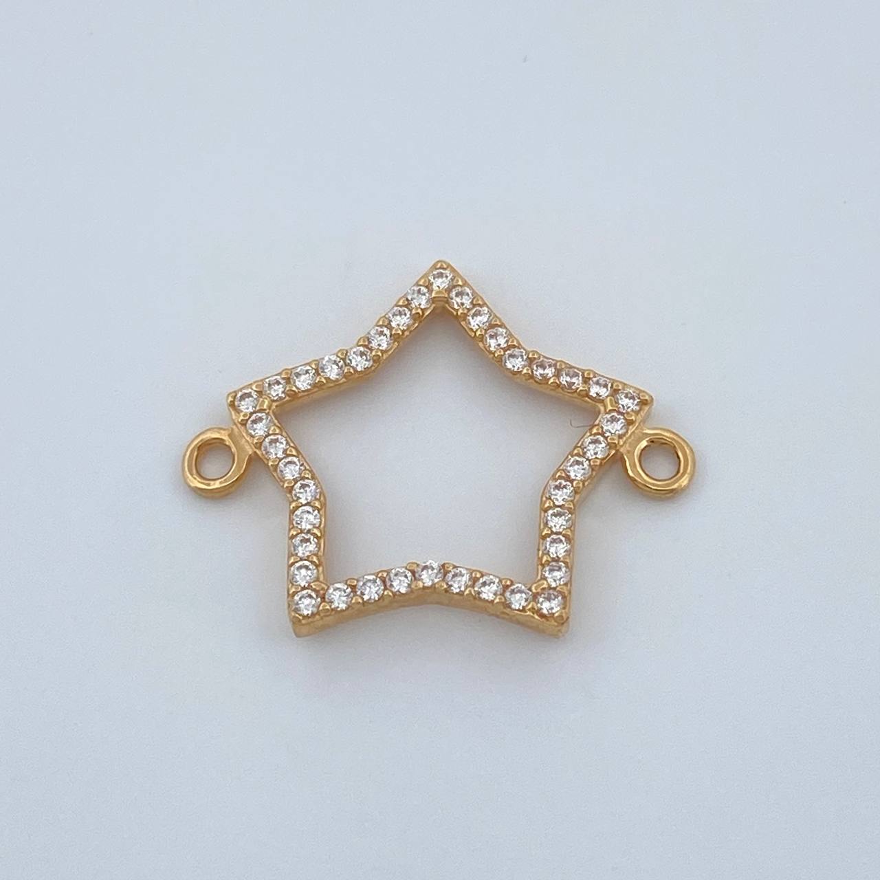 Herraje Silueta Estrella 0.9gr / 3/4 in / Oro Amarillo 18K %