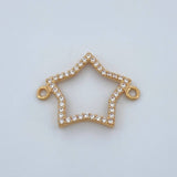 Herraje Silueta Estrella 0.9gr / 3/4 in / Oro Amarillo 18K %