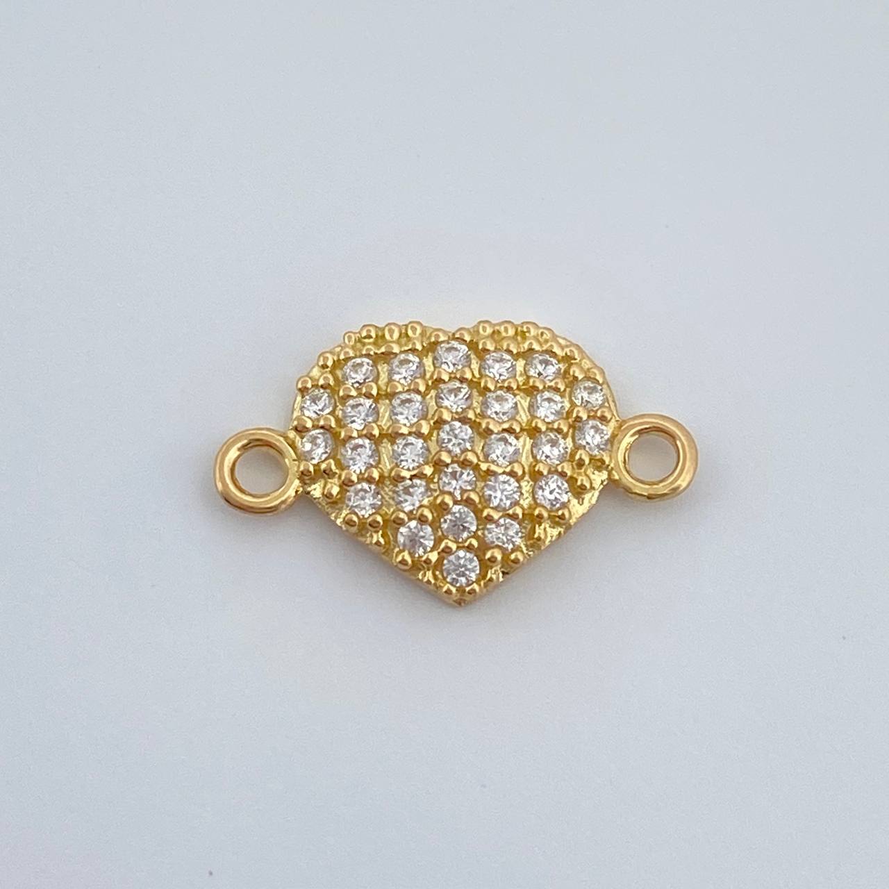 Herraje Corazon 0.6gr / 1/2 in / Oro Amarillo 18K %