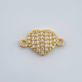 Herraje Corazon 0.6gr / 1/2 in / Oro Amarillo 18K %
