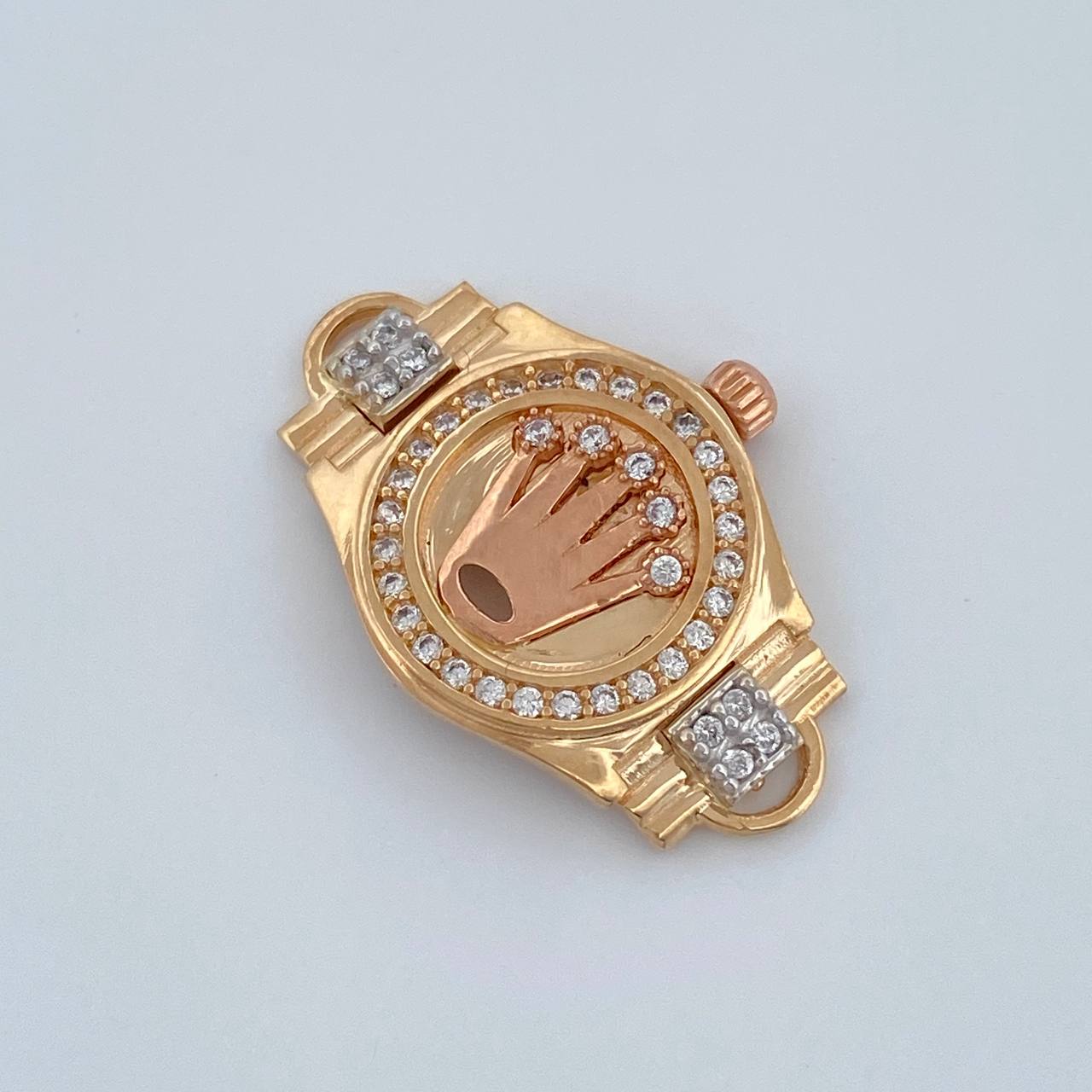 Herraje Correa Corona 3.1gr / 1 in / Tres Oros 18K %