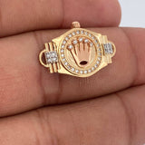 Herraje Correa Corona 3.1gr / 1 in / Tres Oros 18K %