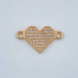 Herraje Corazon 0.95gr / 3/4 in / Oro Amarillo 18K %