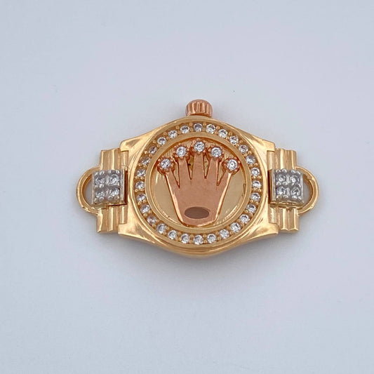 Herraje Correa Corona 3.1gr / 1 in / Tres Oros 18K %