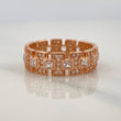 Anillo Glam 4.2gr / T7 1/4 / Oro Rosa 18K %