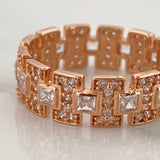 Anillo Glam 4.2gr / T7 1/4 / Oro Rosa 18K %