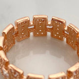 Anillo Glam 4.2gr / T7 1/4 / Oro Rosa 18K %