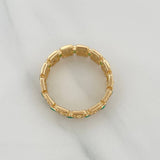 Anillo Glam 4.2gr / T7 1/2 / Oro Amarillo 18K %