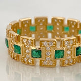 Anillo Glam 4.2gr / T7 1/2 / Oro Amarillo 18K %