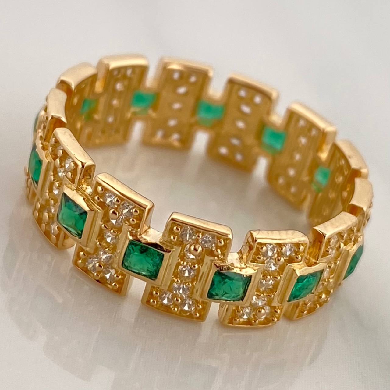 Anillo Glam 4.2gr / T7 1/2 / Oro Amarillo 18K %