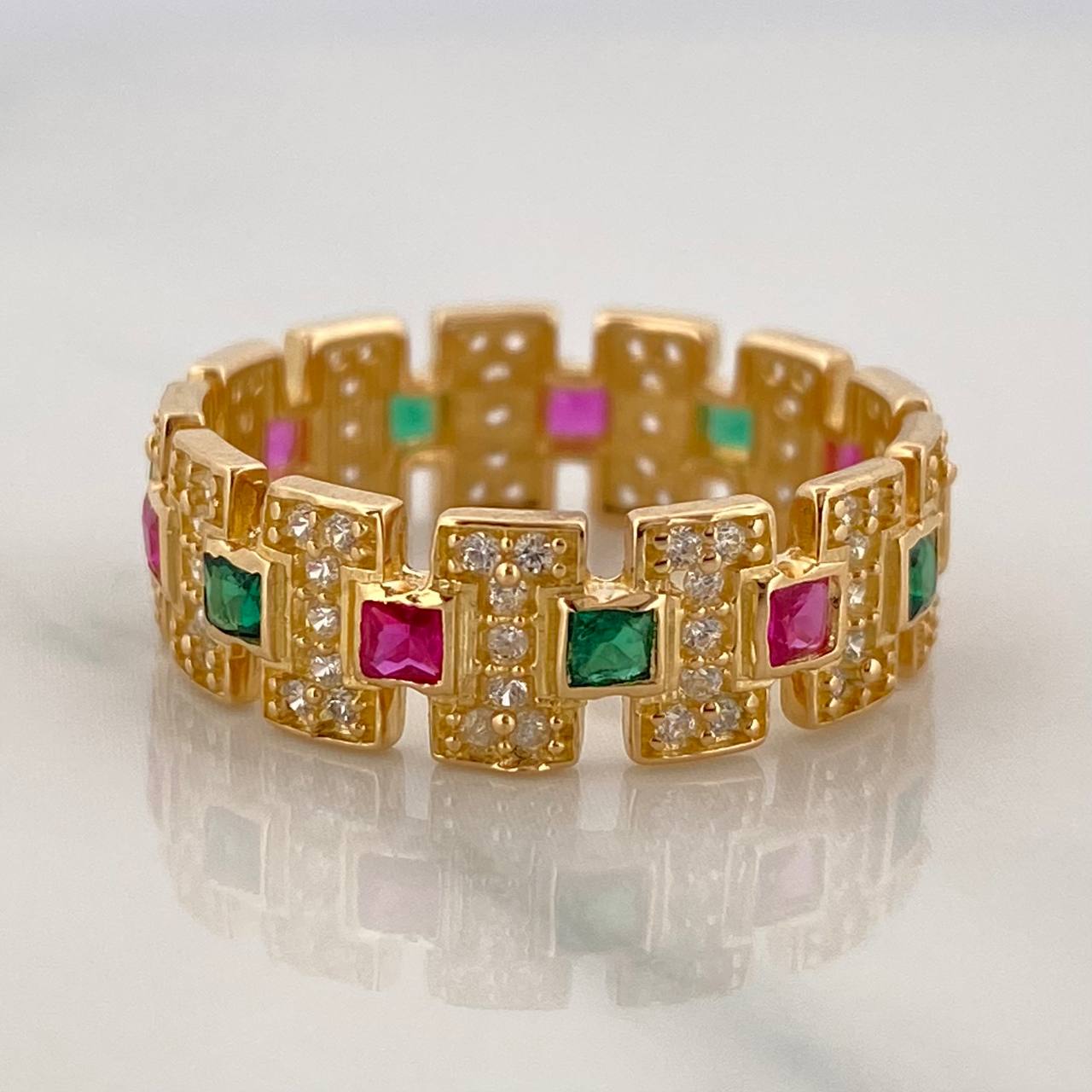 Anillo Glam 4.35gr / T8 / Oro Amarillo 18K %