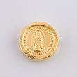 Herraje Virgen de Guadalupe Mate 0.95g / 1/2 in Oro Amarillo 18K