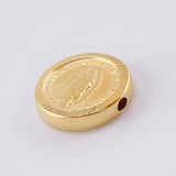 Herraje Virgen de Guadalupe Mate 0.95g / 1/2 in Oro Amarillo 18K