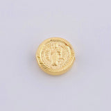 Herraje San Benito Mate 0.5g / 1/2 in Oro Amarillo 18K
