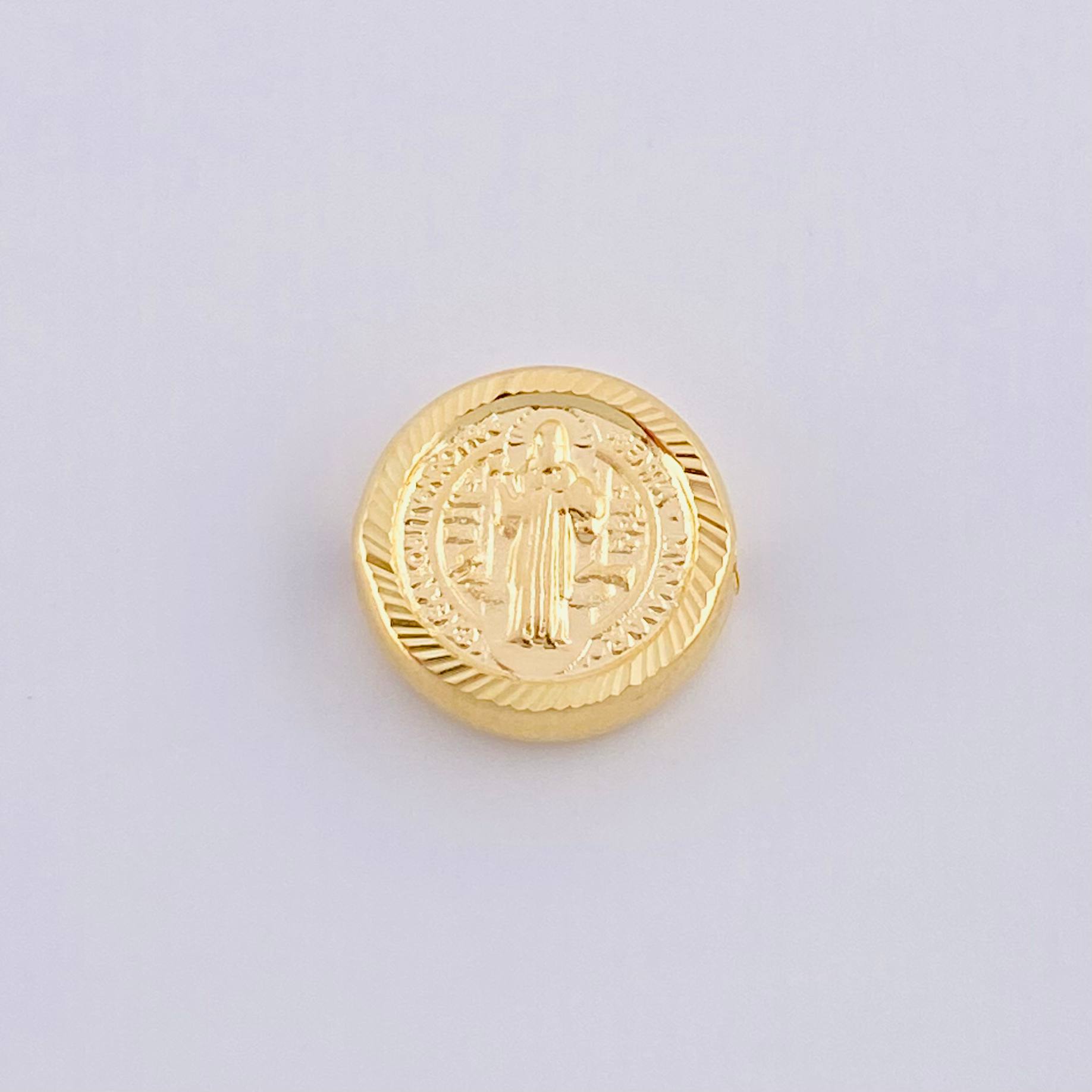 Herraje San Benito Mate 0.5g / 1/2 in Oro Amarillo 18K