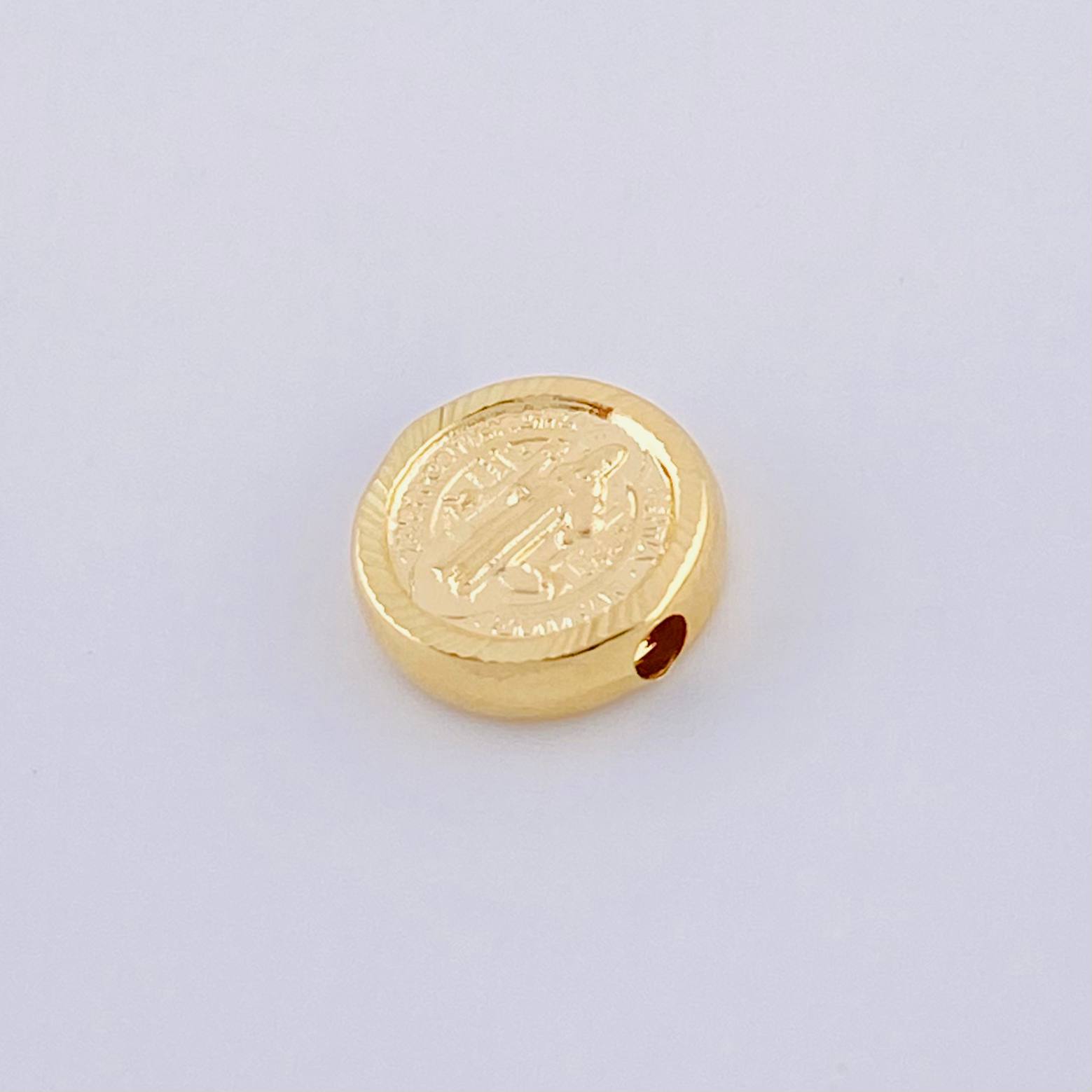 Herraje San Benito Mate 0.5g / 1/2 in Oro Amarillo 18K