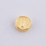 Herraje Virgen de Guadalupe Mate 0.45g / 1/4 in Oro Amarillo 18K