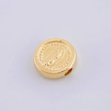 Charm Virgin of Guadalupe Matte 0.4g / 1/4 in Yellow Gold 18K