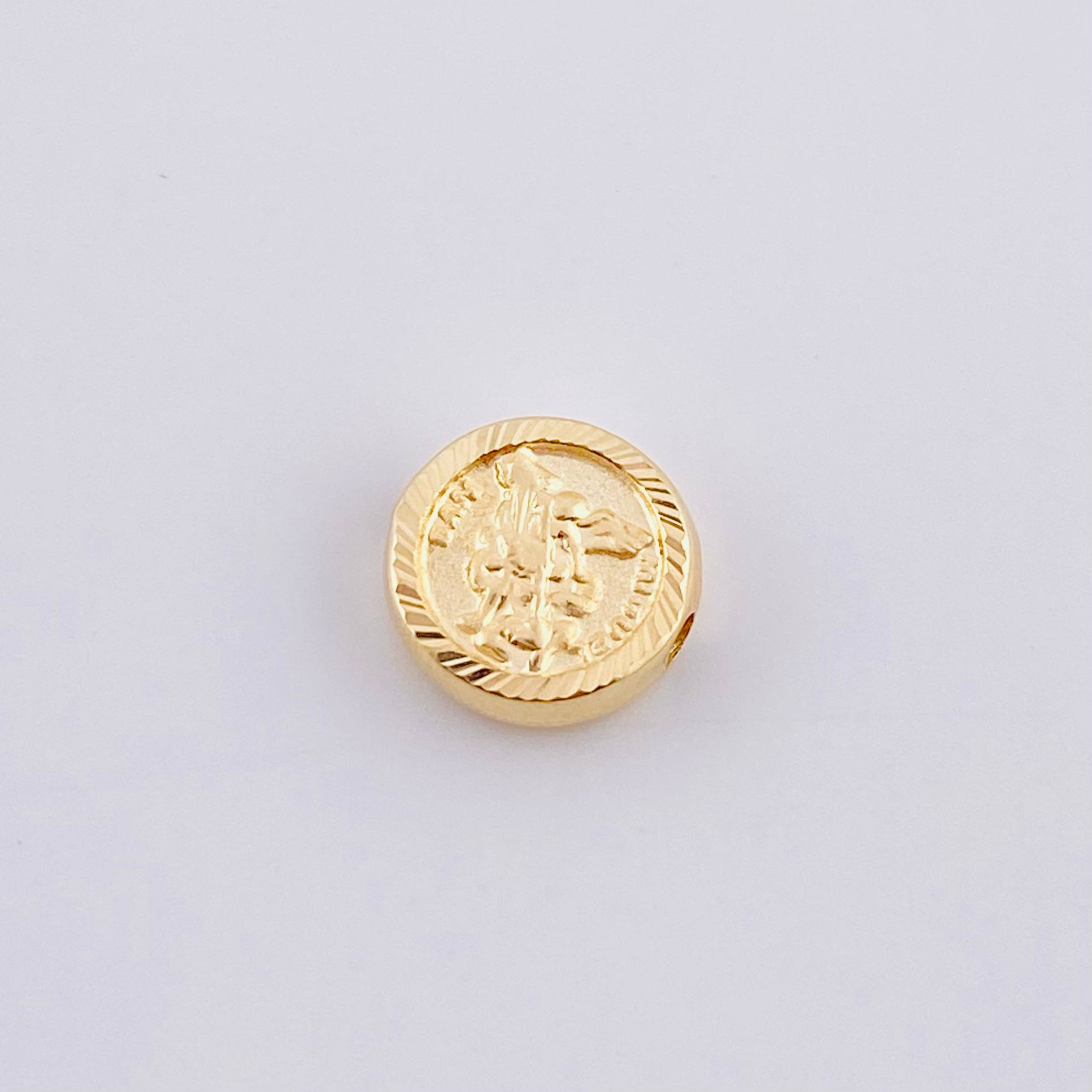 Herraje San Miguel Arcángel Mate 0.4g / 1/4 in Oro Amarillo 18K